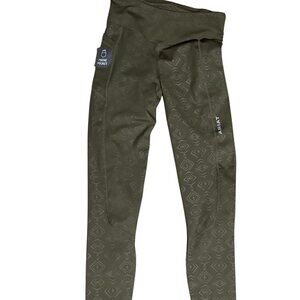 Ariat Tek Tight XS Heat Series Leggings Olive Aztec NWT Phone Pocket Equestria